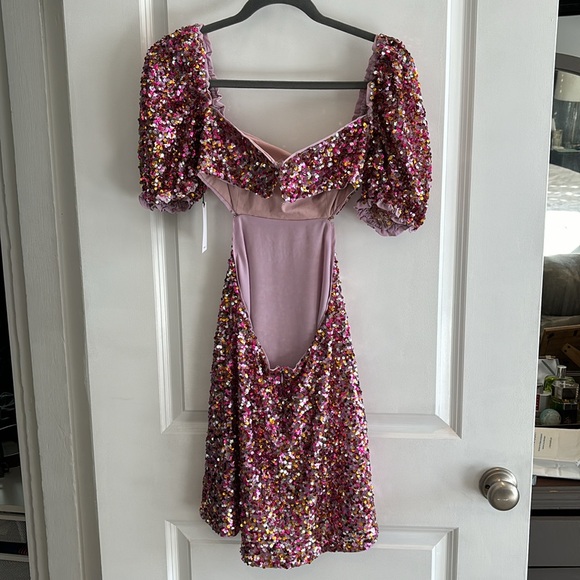 LPA Ilana Dress in Multi Sequins - Picture 8 of 13